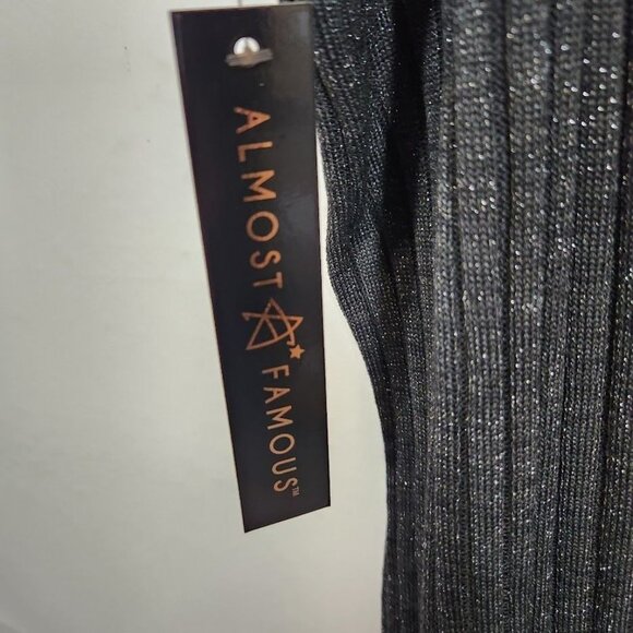 NWT Almost Famous Ribbed Bodycon Dress in Black Size 3X - Picture 6 of 8